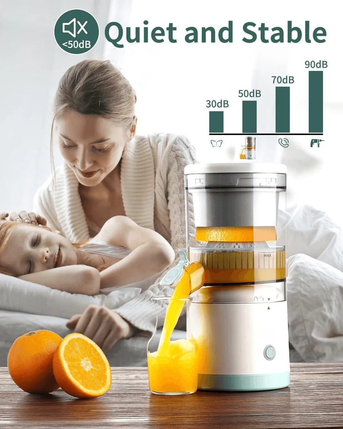 Portable USB Citrus Juicer – লেবু/ফল হাতেই কষে করতে ক্লান্ত? Citrus Juicer YZJ-001 - Image 3