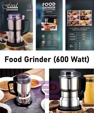 Food Grinder/ Coffee Grinder High Power Multifunctional Electric Stainless Steel Food GrinderElectric Mini Spice Grinder Add 6 Blades, Stainless Steel Grinding Fine Powder for All Kinds of Grains, Condiments, Coffee Beans - Image 4