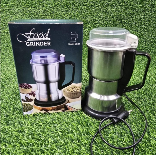 Food Grinder/ Coffee Grinder High Power Multifunctional Electric Stainless Steel Food GrinderElectric Mini Spice Grinder Add 6 Blades, Stainless Steel Grinding Fine Powder for All Kinds of Grains, Condiments, Coffee Beans - Image 2