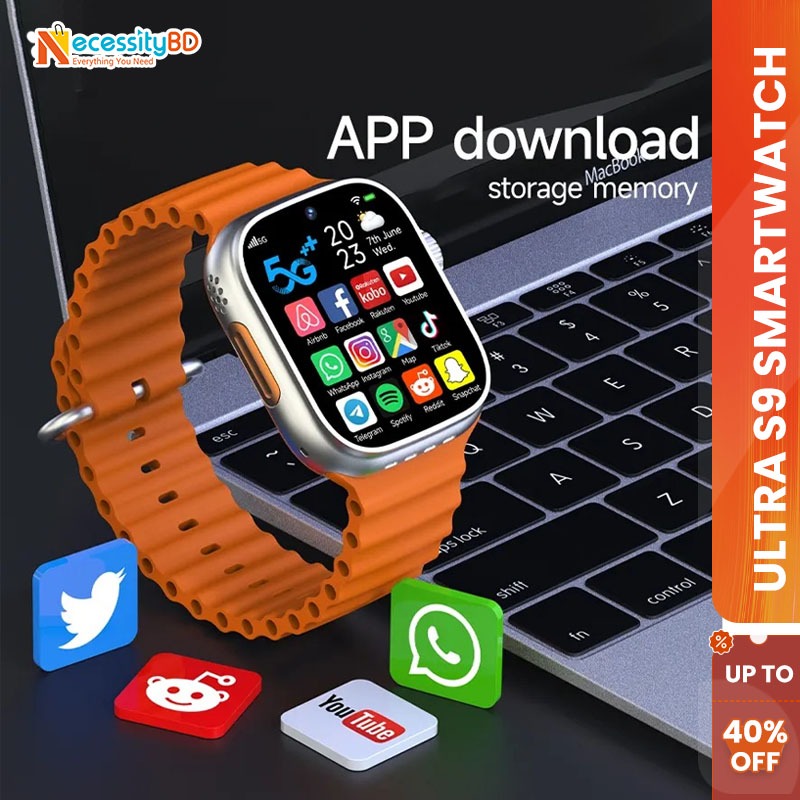 Ultra S9 5G Android Smartwatch Rom With Dual Camera 2.02 inch Display Buit in Wifi Sim Supported Smartwatch - Image 6